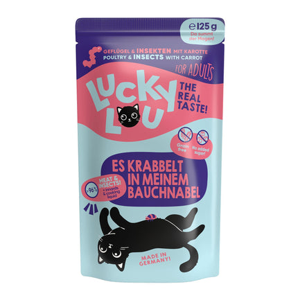 Lucky Lou Adulte Volaille &amp; Insectes 125g