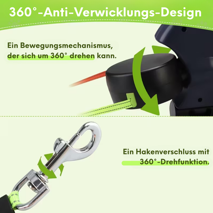Doppelte Einziehbare Hundeleine