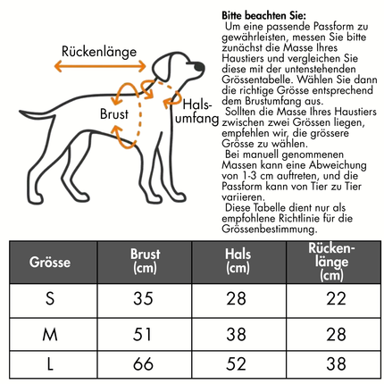 Reflektierende Sicherheitsweste für Hunde