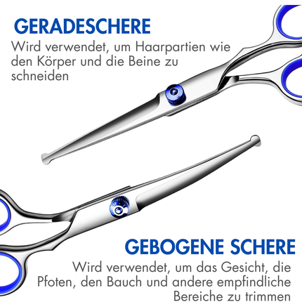 Professionelle 5-in-1 Fellschere für Hunde