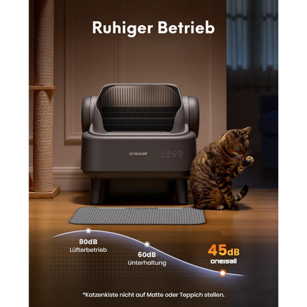 Katzenklo selbstreinigend automatisch offen