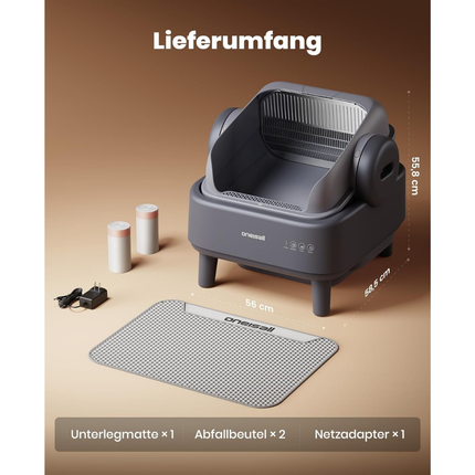 Katzenklo selbstreinigend automatisch offen