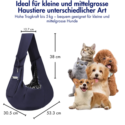 Hundetragetasche, Black