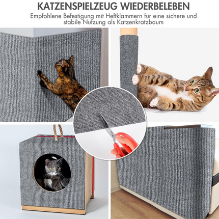 Selbstklebende Kratzmatte (Hellgrau)