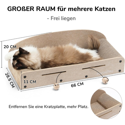 Kratzbrett Katzen, 66CM