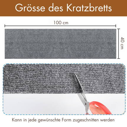 Selbstklebende Kratzmatte (Hellgrau)