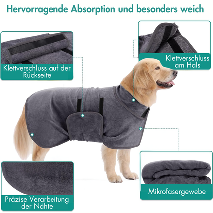 Hundebademantel, L