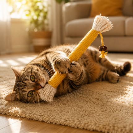 3 Stück Katzen Zahnpflege Spielzeug