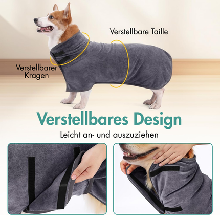 Hundebademantel, L