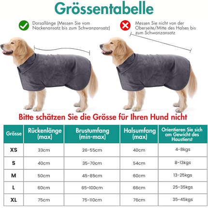 Hundebademantel, L