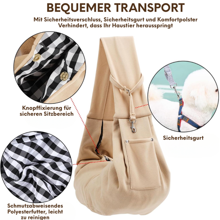 Hundetragetasche, Black