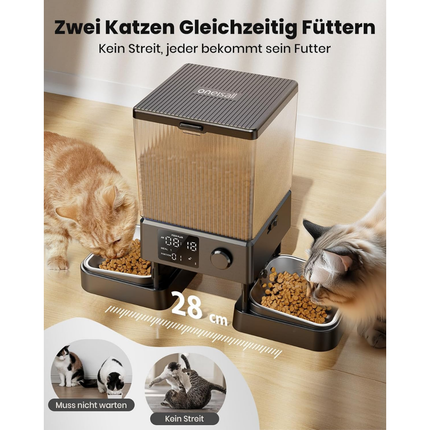 5L Futterautomat Katze 2 Näpfe