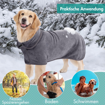 Hundebademantel, L