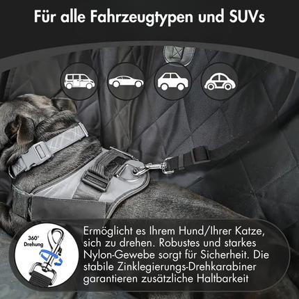 Hundegurt fürs Auto Kopfstütze