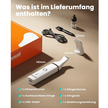 2in1 Pfotentrimmer für Hunde Katze