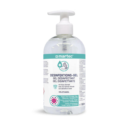 Pompe à gel désinfectant pour les mains 500 ml