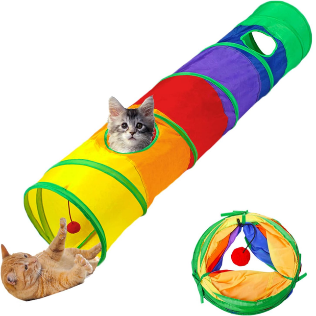 Katzentunnel mit Spielball
