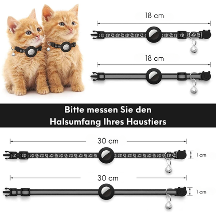 2er Pack Airtag Katzenhalsband