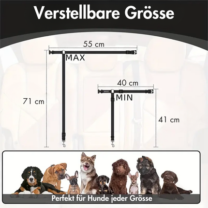 Hundegurt fürs Auto Kopfstütze