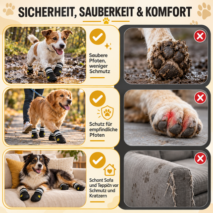 4 Stück Hundeschuhe