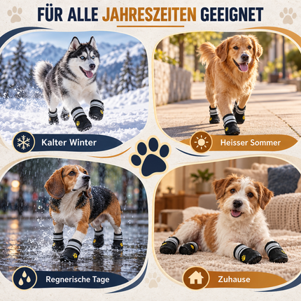 4 Stück Hundeschuhe