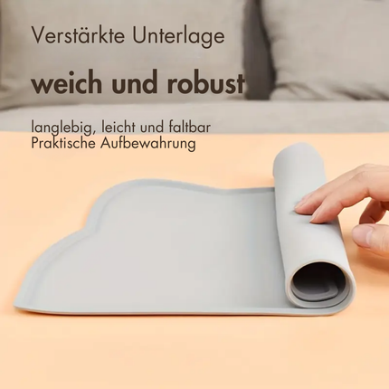 Napfunterlage Silikon für Katzen und Kleine Hunde