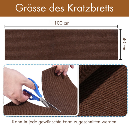 Selbstklebende Kratzmatte (Braun)