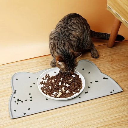 Napfunterlage Silikon für Katzen und Kleine Hunde