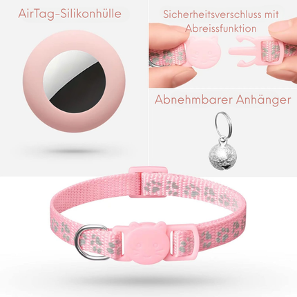 2er Pack Airtag Katzenhalsband