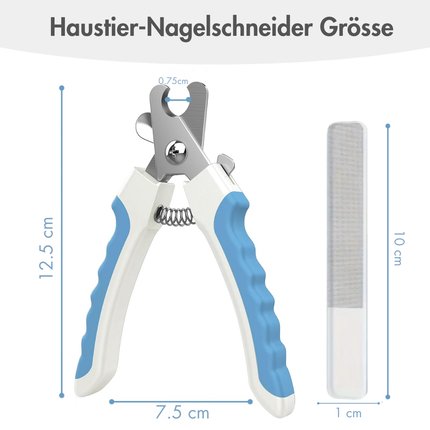 Krallenschere für Hunde und Katzen – Sicherheits-Tiernagelschneider Set