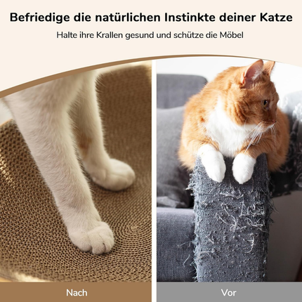 Kratzbrett Katzen, ovales