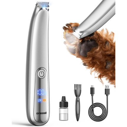 Pfotentrimmer für Hunde Katze mit LED-Licht