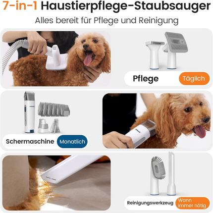 Hundeschermaschine mit Staubsauger