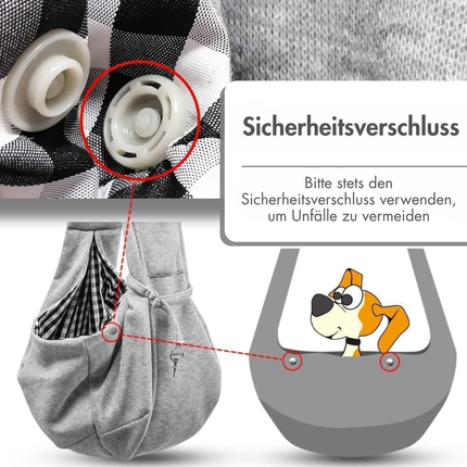 Hundetragetasche, Grau