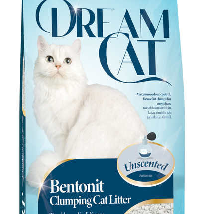 Litière pour chat Dream Cat Classic - litière agglomérante fine en bentonite, 5L
